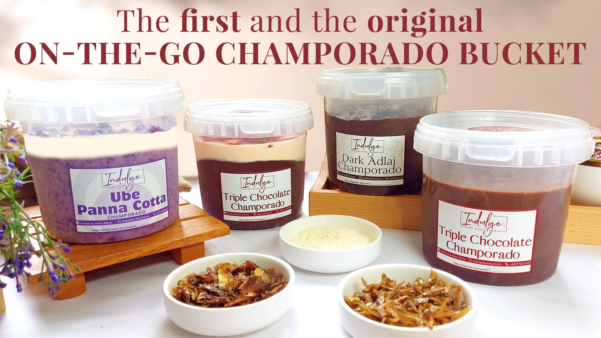 Order Champorado Buckets For Pick Up or Delivery – Indulge by Daisy Marie