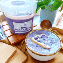 Load image into Gallery viewer, Ube Panna Cotta Champorado
